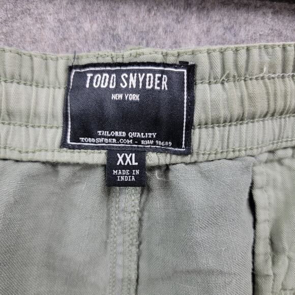Todd Snyder Drawstring Linen Pants size XXL Green *Read* - Picture 8 of 16